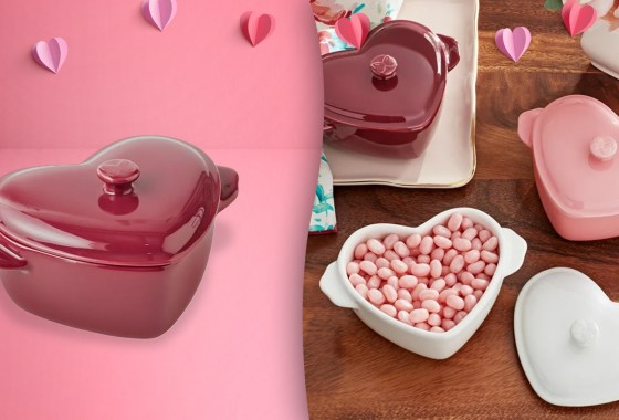 The Pioneer Woman's heart-shaped cookware is perfect for Valentine's Day
