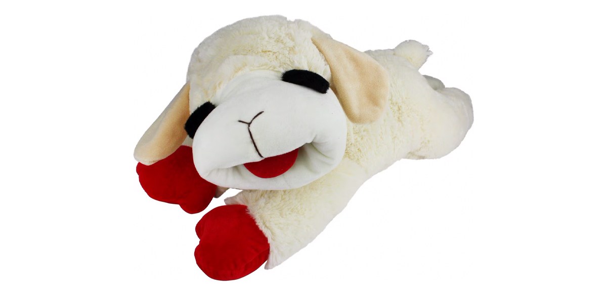 Multipet Lamb Chop Squeaky Plush Dog Multipet Lamb Chop Squeaky Plush Dog