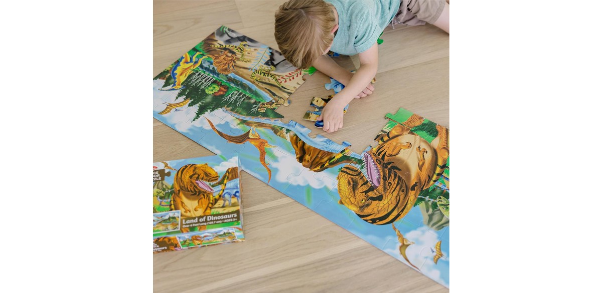 Melissa & Doug Land of Dinosaurs Floor Puzzle Melissa & Doug Land of Dinosaurs Floor Puzzle