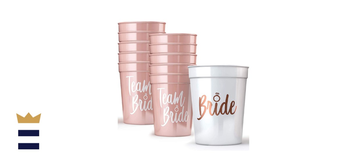 A3 DIRECT Bride &amp; Team Bride Bachelorette Party Cups, 11 pack