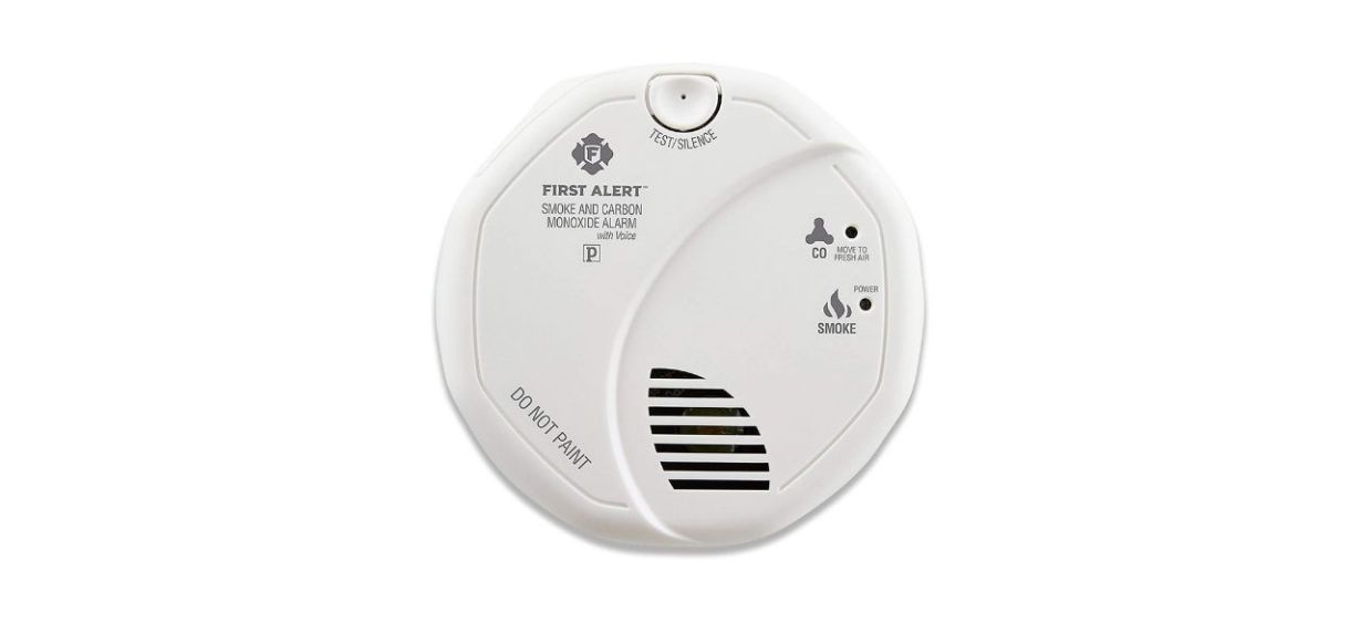 white smoke alarm