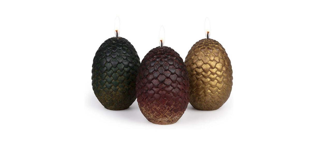 Best Game of Thrones Sculpted Dragon Egg Candles Best Game of Thrones Sculpted Dragon Egg Candles