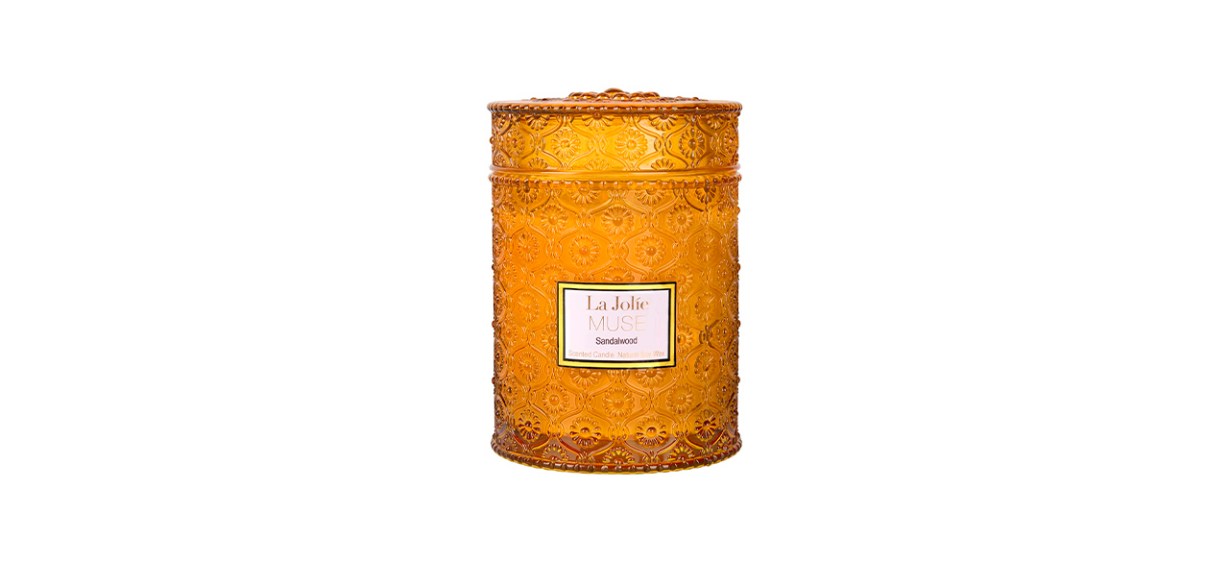 Best La Jolie Muse Wood Wick Sandalwood Scented Candle Best La Jolie Muse Wood Wick Sandalwood Scented Candle