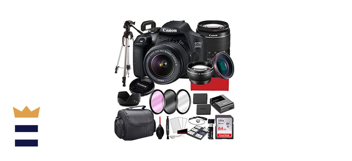 Canon EOS 2000D 28-Piece Bundle