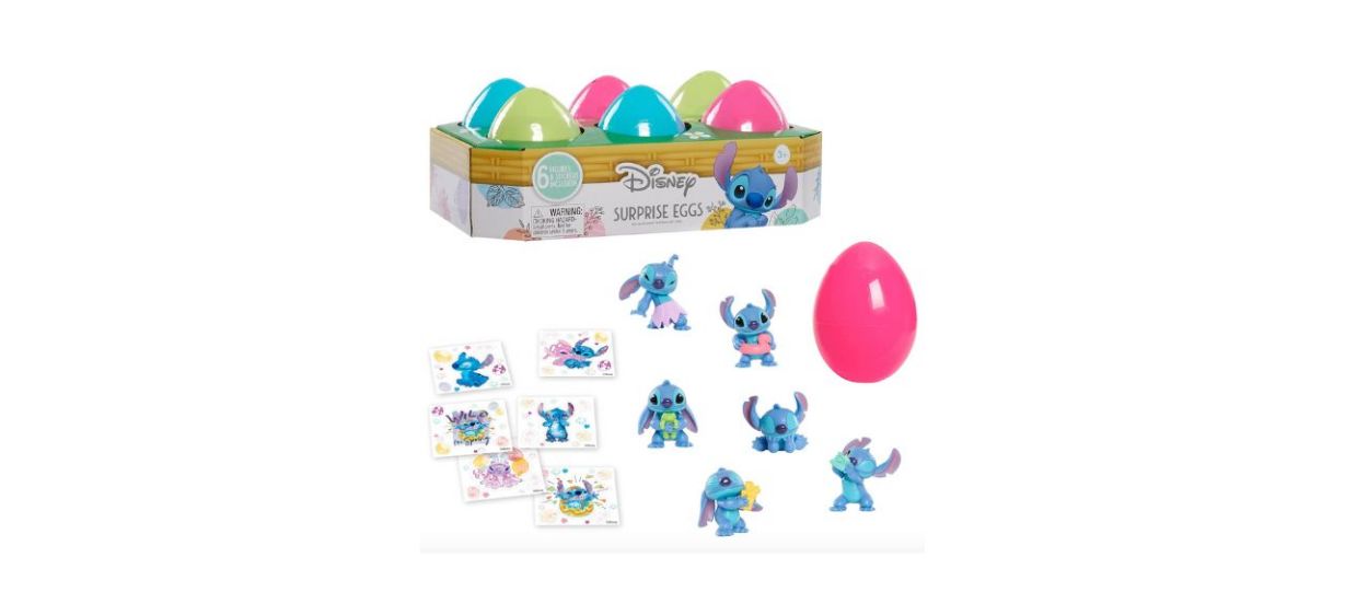 Disney Stitch Surprise Eggs Easter Basket
