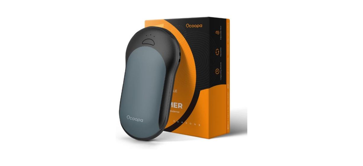 Rechargeable hand warmer with case