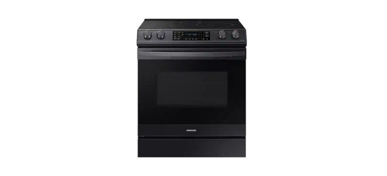 Samsung Bespoke 6.3-Cubic-Foot Smart Rapid Heat Induction Slide-in Range