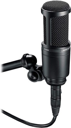 Audio-Technica AT2020 Cardioid Condenser Studio XLR Microphone