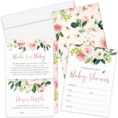 Party Graphix Set of 25 Baby Shower Invitations