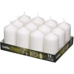 BOLSIUS White Pillar Candles