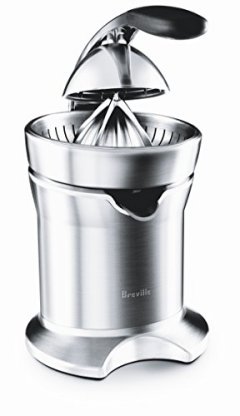 Breville Die-Cast Stainless Steel Motorized Citrus Press