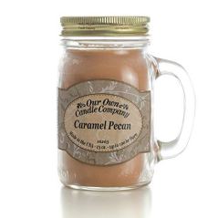 Our Own Candle Company Caramel Pecan Scented Mason Jar Candle