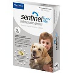 Sentinel Flavor Tablets for Dogs, 51-100 Pounds