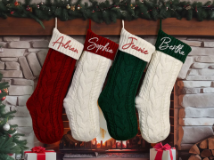 JP Fan Shop Personalized Knitted Christmas Stocking