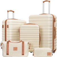 Coolife 5-Piece Luggage Set