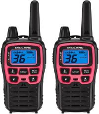 Midland T71PNK X-TALKER FRS Walkie Talkies with NOAA Weather Scan & Alert