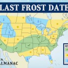 The Old Farmer’s Almanac has released its ‘Last Frost Date’ map