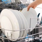 Rinsing your dishes before putting them in the dishwasher actually makes them less clean