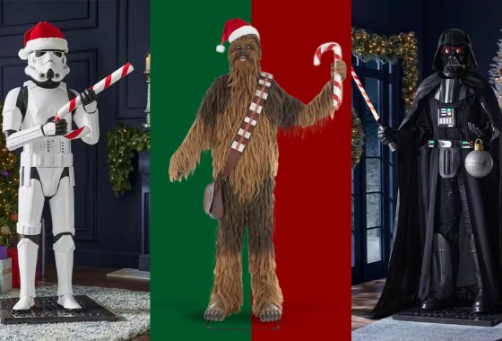 Home Depot’s next viral holiday drop is a 7-foot 'talking' Chewbacca in a Santa hat