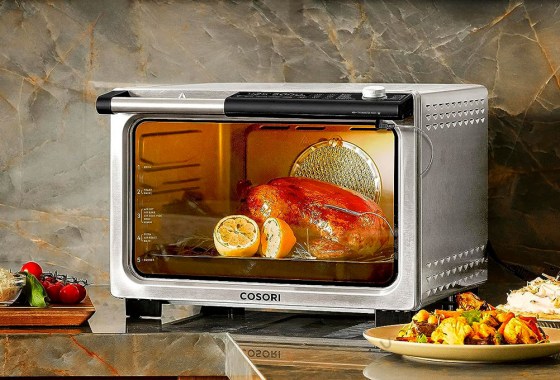 You can fit a 12-inch pizza in the new Cosori air fryer