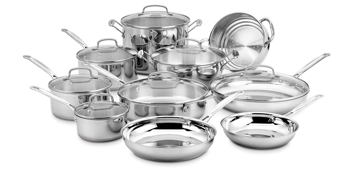 Cuisinart 17-Piece Stainless Steel Cookware Set