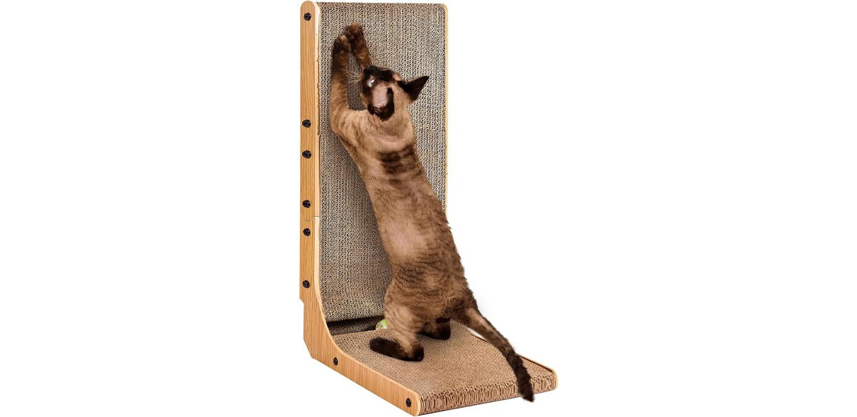 EHEYCIGA Cardboard Cat Scratcher for Indoor Cats