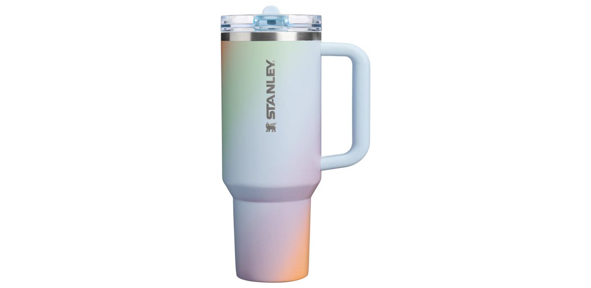 Stanley The Quencher ProTour Flip Straw Tumbler 40-OZ in Sunrise Spiral