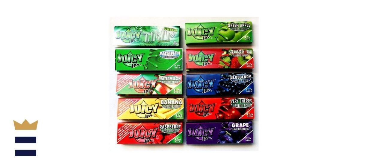 10-pack Juicy Jay’s mixed 1 1/4 Flavored Papers