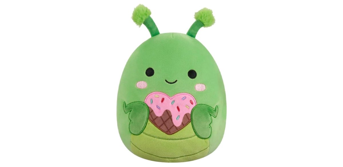 Squishmallows 2025 Original 8-Inch Valentine Squad Plush Trenton The Grasshopper