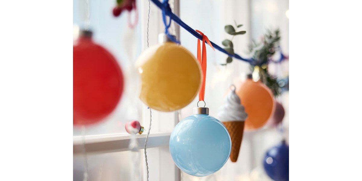 VINTERFINT Tree ornament, bauble glass_mixed colors