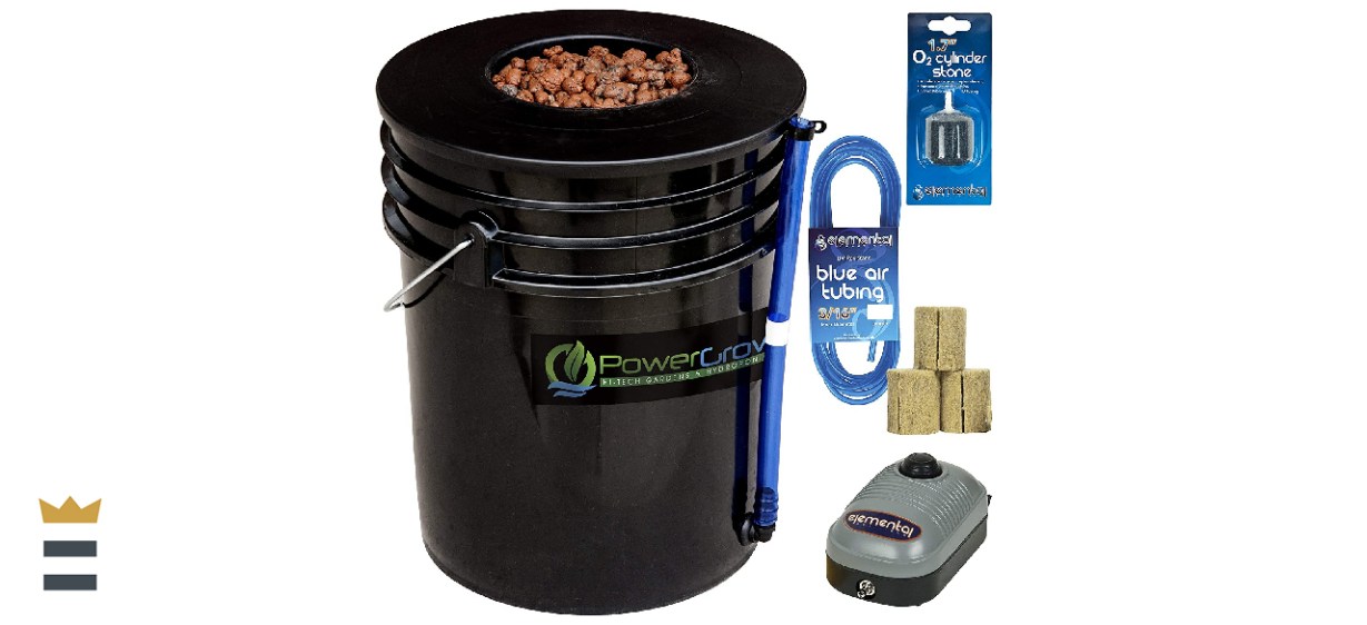 PowerGrow Systems Deep Water Culture (DWC) Hydroponic Bucket Kit 