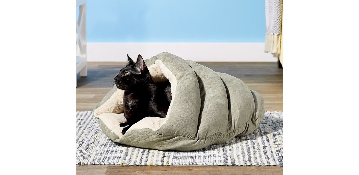 Ethical Pet Sleep Zone Cuddle Cave Cat &amp; Dog Bed, 22-in