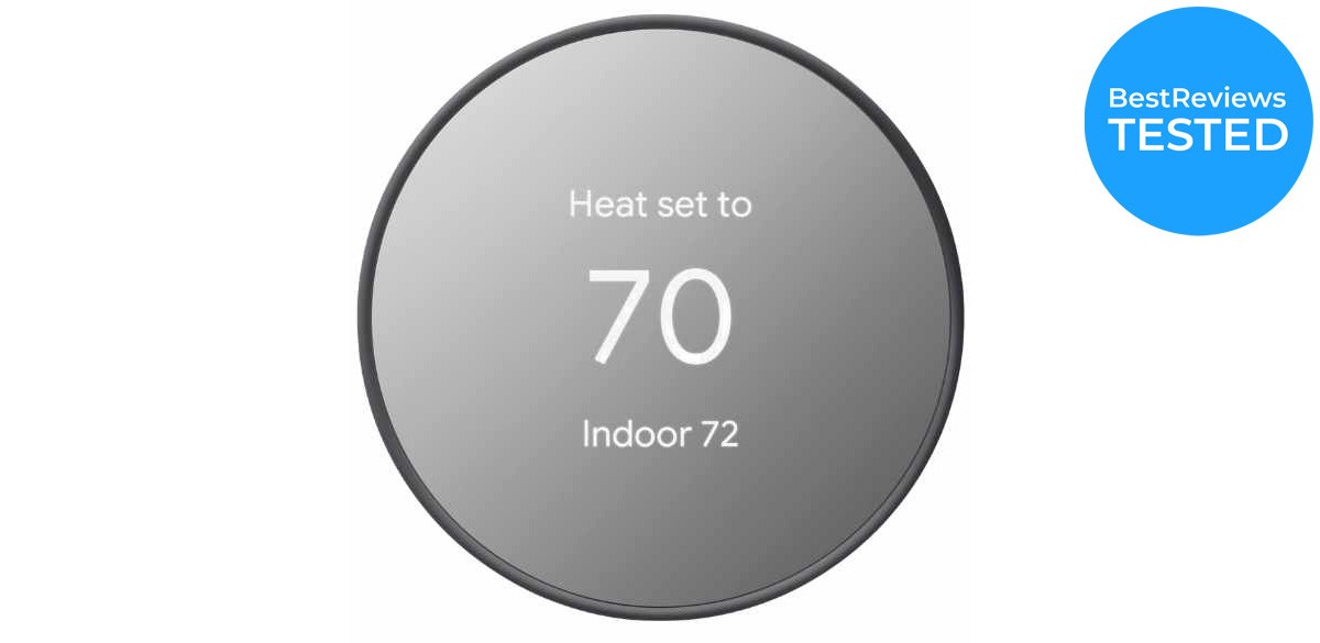 Google Nest Thermostat in Charcoal