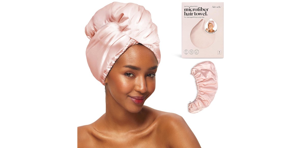 Kitsch Satin Microfiber Hair Towel Wrap