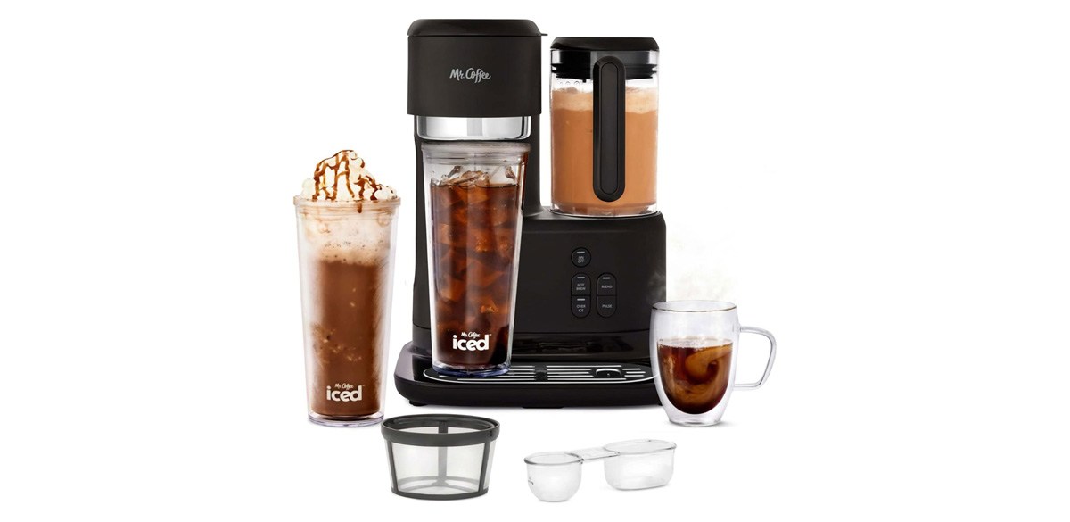 Mr. Coffee 3-in-1 Single-Serve Iced and Hot Coffee-Tea Maker with Blender