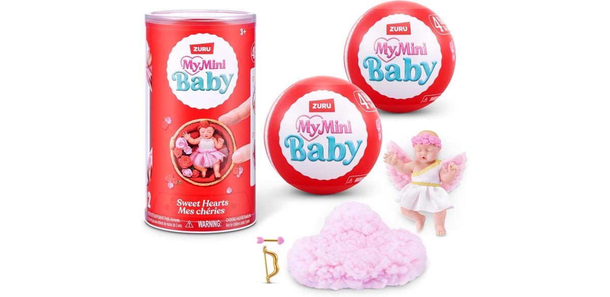 MY MINI Baby Sweet Hearts 2 Pack by ZURU – Collectible Mystery Capsule Baby Doll