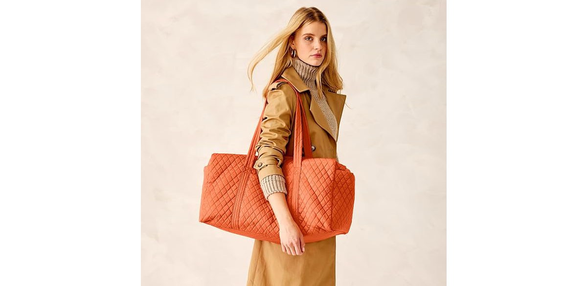 Vera Bradley Women's Premium Cotton Large Original Duffel Travel Bag