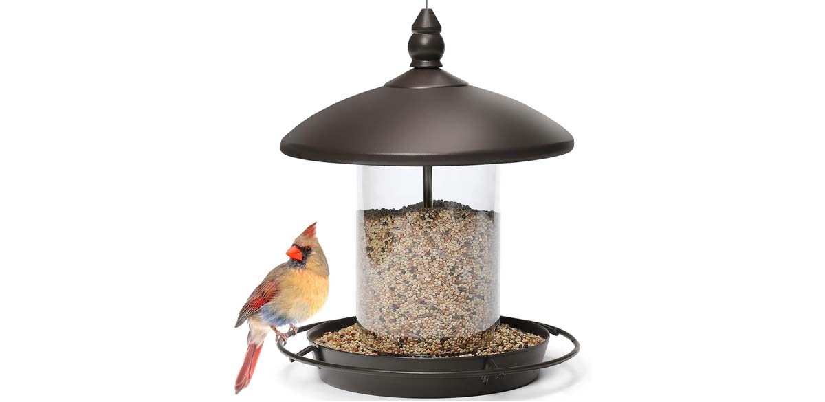 Youvip Metal Roof Bird Feeder