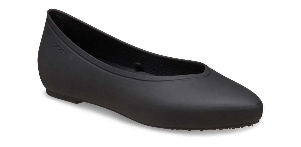 Crocs at Work On the Clock Slip Resistant Flat Shoes