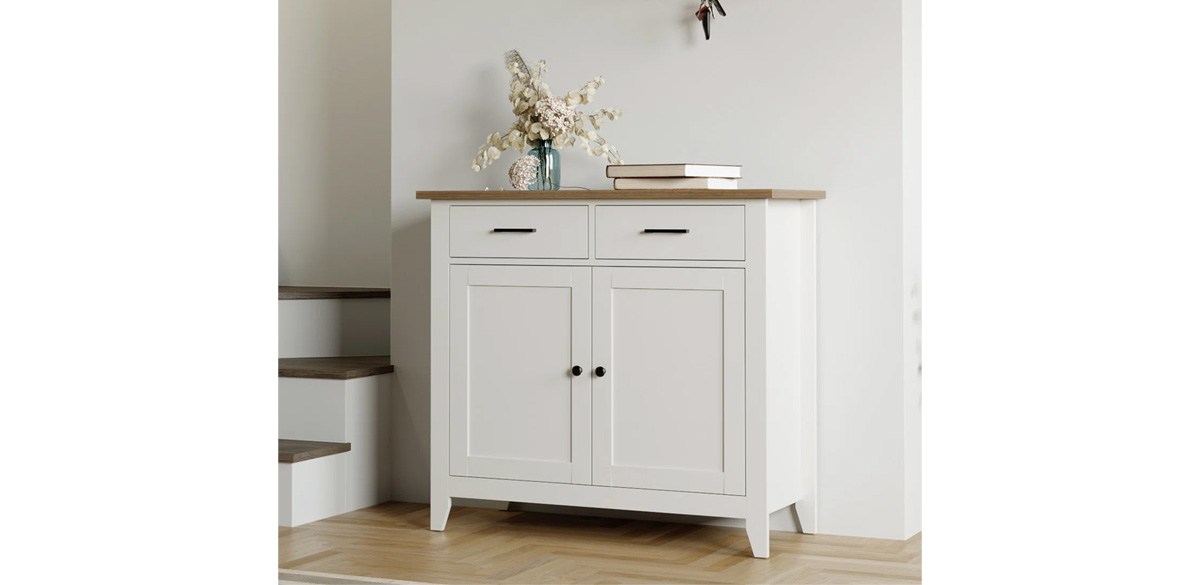 Lark Manor Ailynn Wood Accent Cabinets With 2 Drawers &amp; 2 Doors