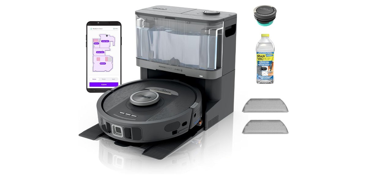 Shark Robot Vacuum &amp; Mop Combo, PowerDetect NeverTouch