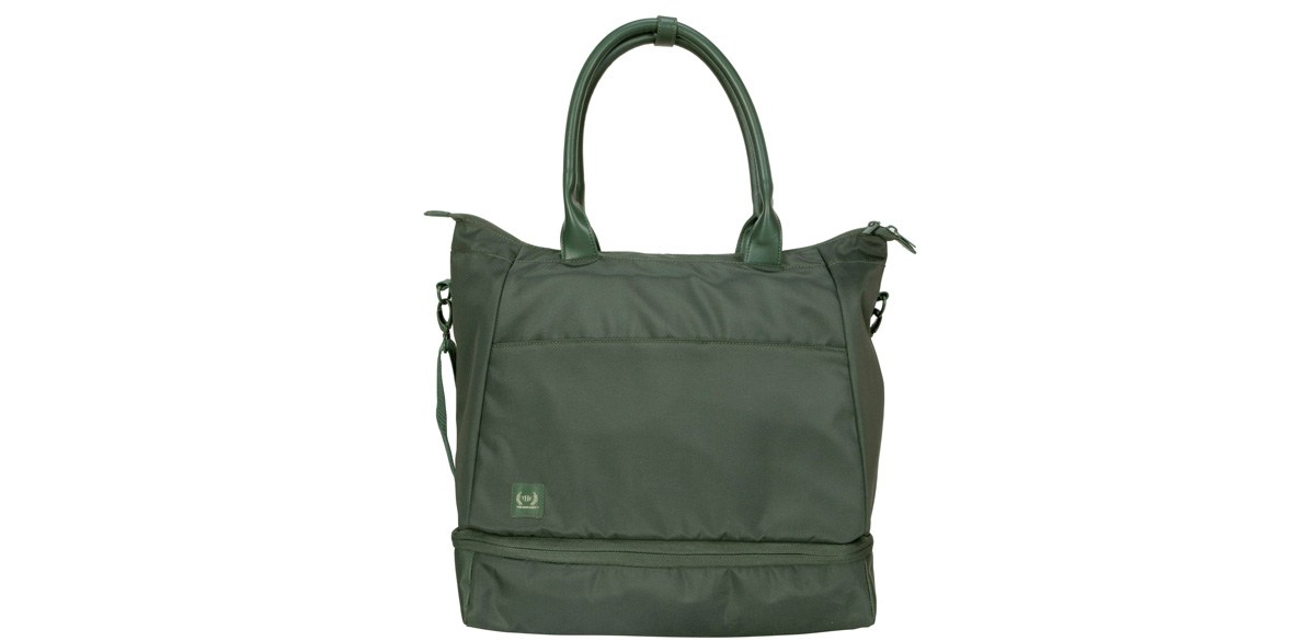 The Home Edit Travel Drop Bottom Weekender Duffel, Green