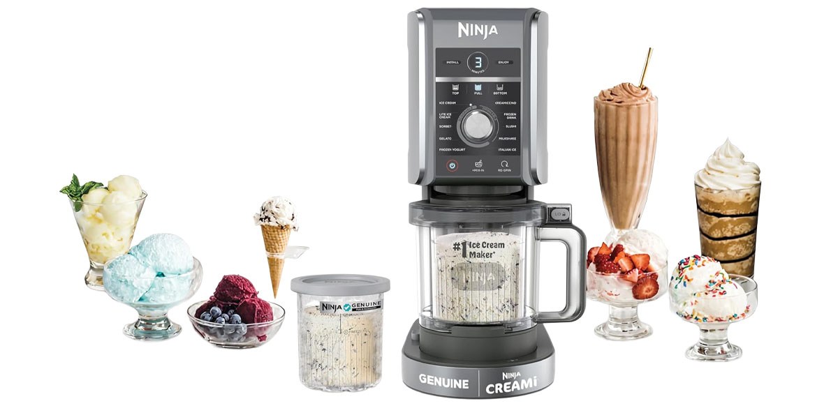 Ninja CREAMi Deluxe Ice Cream &amp; Frozen Treat Maker