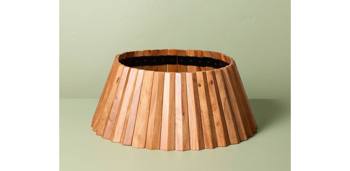 10in Wood Collapsible Tree Collar - Hearth &amp; Hand with Magnolia