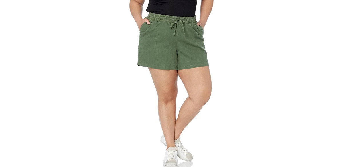 Amazon Essentials Linen Blend Drawstring Shorts