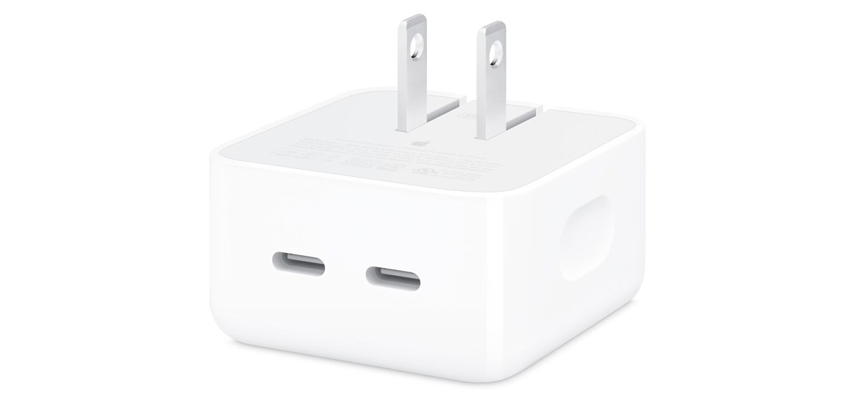 Apple 35W Dual USB-C Port Compact Power Adapter
