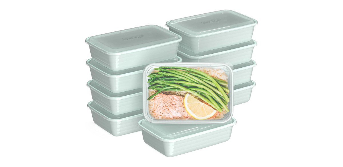 Bentgo 20-Piece Lightweight, Durable, Reusable BPA-Free 1-Compartment Containers