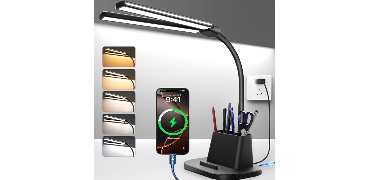 Desk Lamp with USB-C Charging Port
