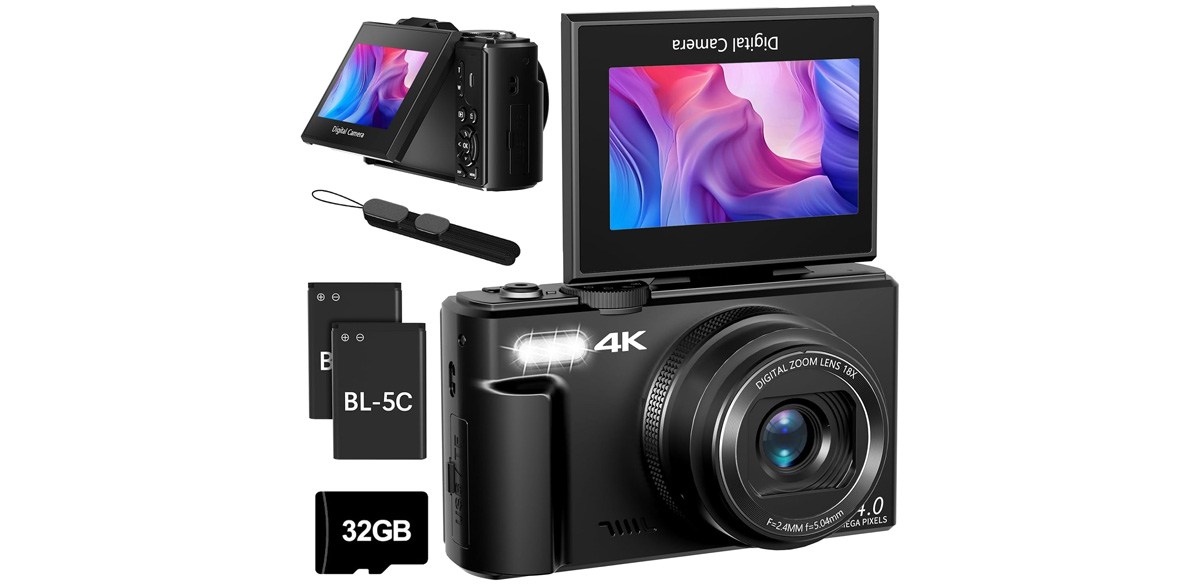 Maenlans 4K 64MP Digital Vlogging Camera