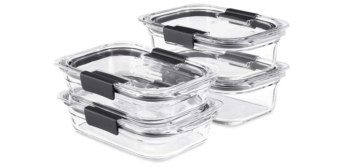 Rubbermaid Brilliance Glass Food Storage set of 4